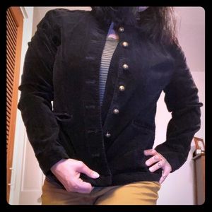 Steampunk military style velvet blazer - vintage